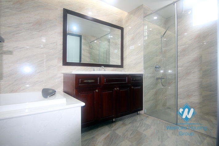 03 bedrooms apartment in the high floor for rent in Tay Ho district.